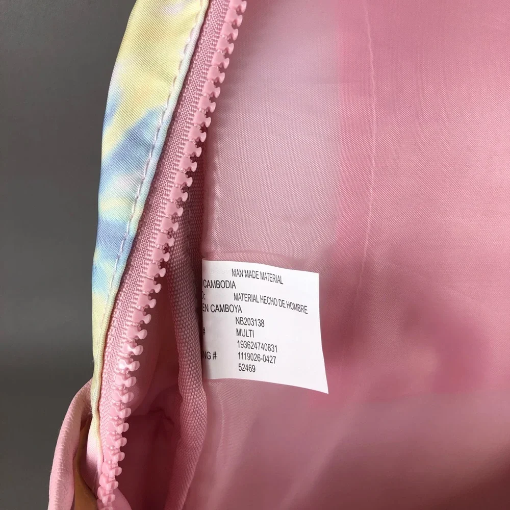 No Boundaries Tie-Dye Backpack with Holographic Pouch